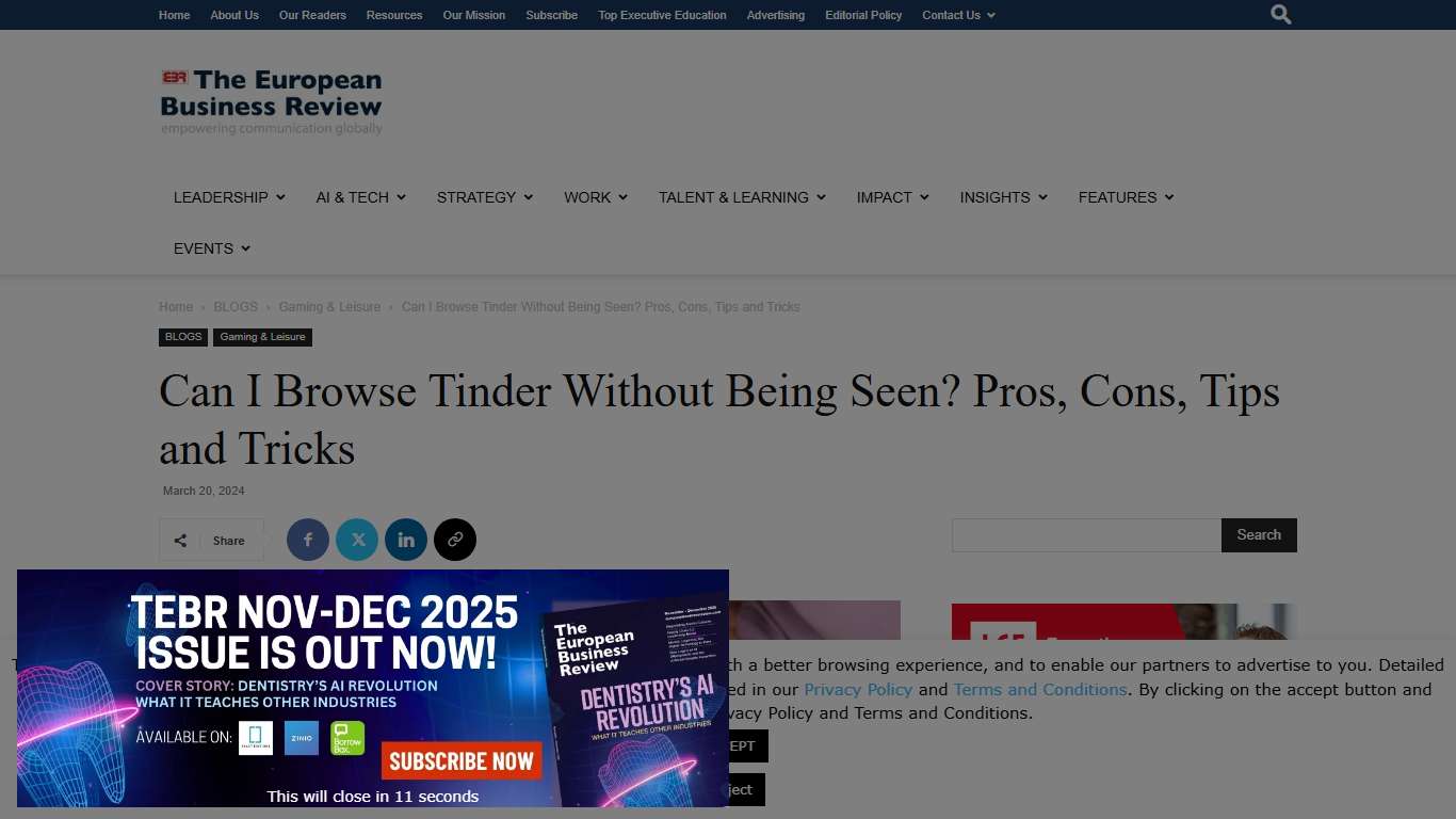 Can I Browse Tinder Without Being Seen? Pros, Cons, Tips and Tricks